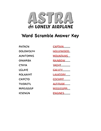 Word Scramble Answers
